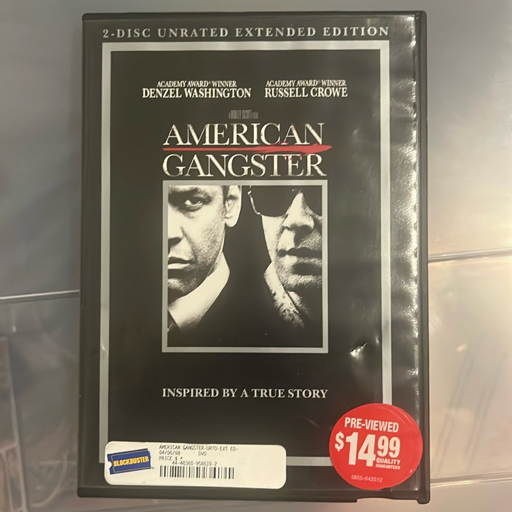 American Gangster dvd *free with purchase